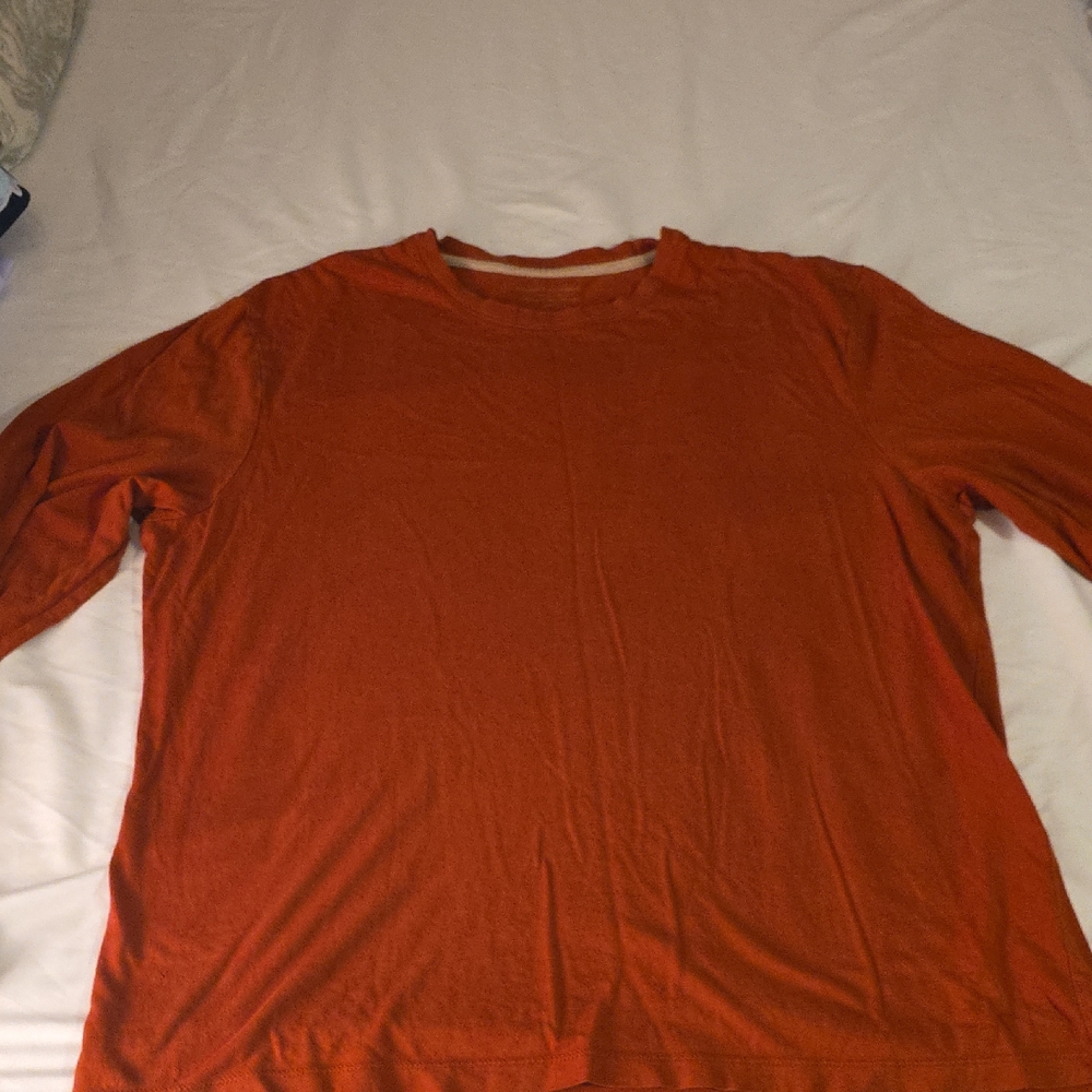 Banana Republic Burnt Orange Long Sleeve Tee